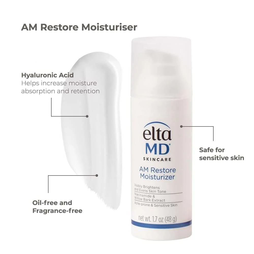 EltaMD AM Restore - Lightweight Hydrating Moisturiser with Hyaluronic Acid - Image 3