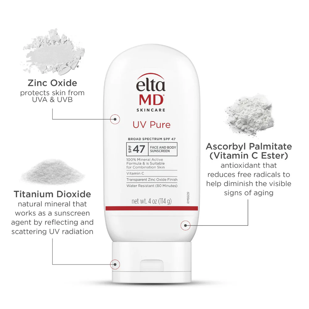 EltaMD UV Pure Broad-Spectrum SPF 47 Mineral Sunscreen 114g - Image 3