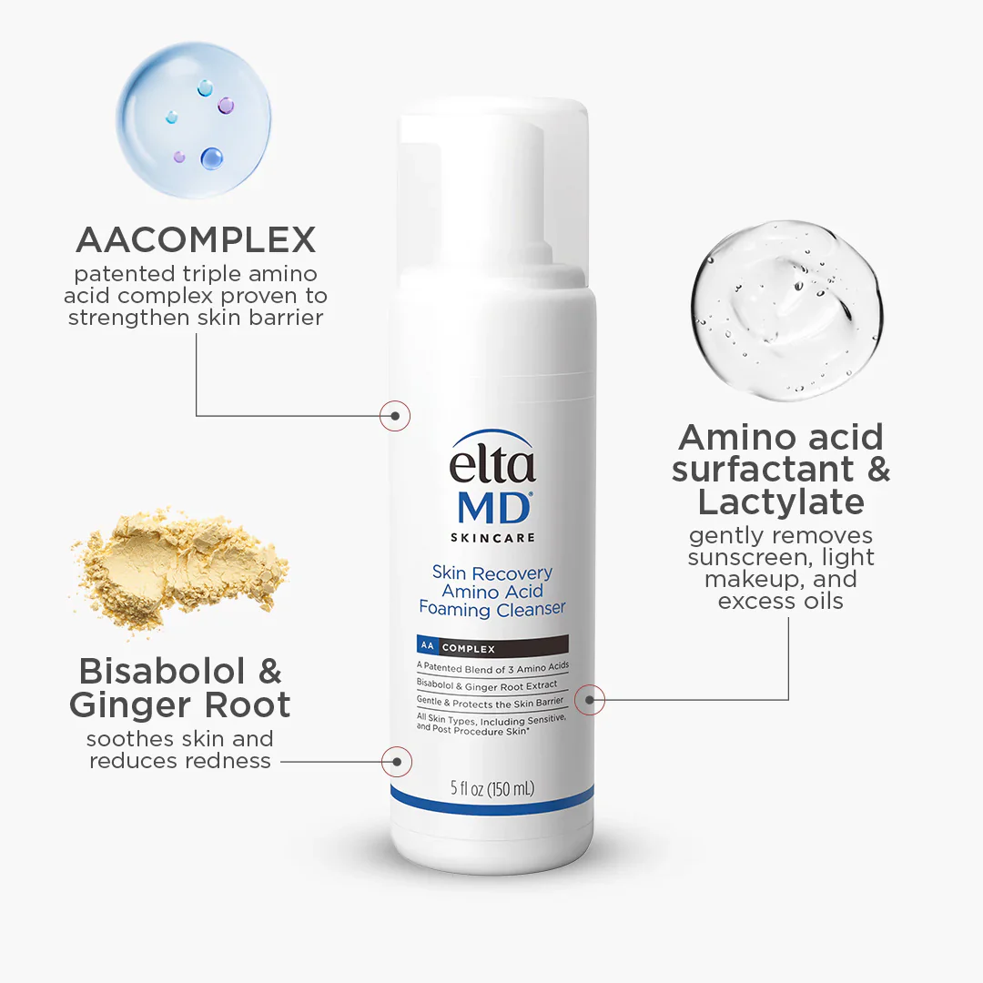 EltaMD Skin Recovery Amino Acid Foaming Cleanser - Image 3