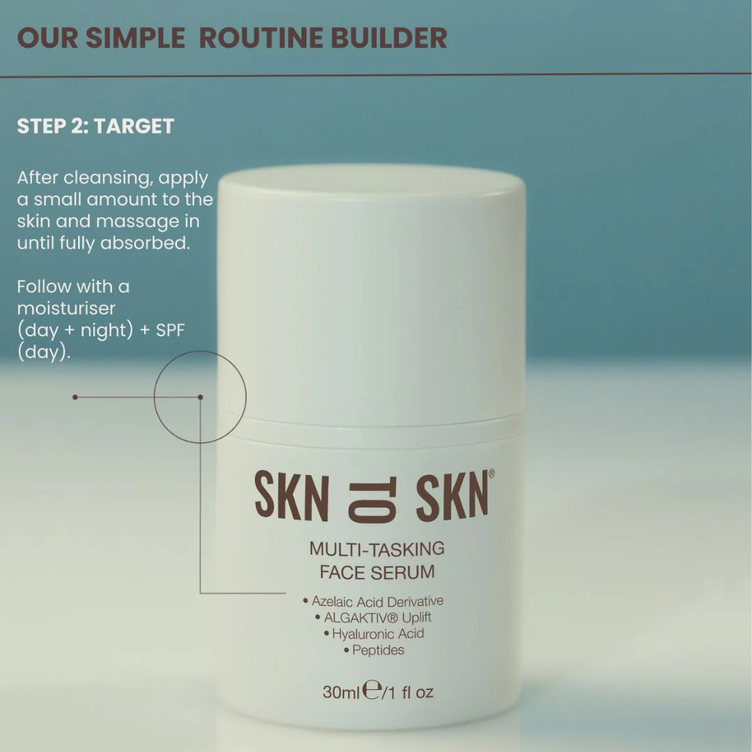 Skn to Skn Multi-Tasking Face Serum - Pregnancy-Safe Peptide Serum for Breakouts & Fine Lines - Image 3
