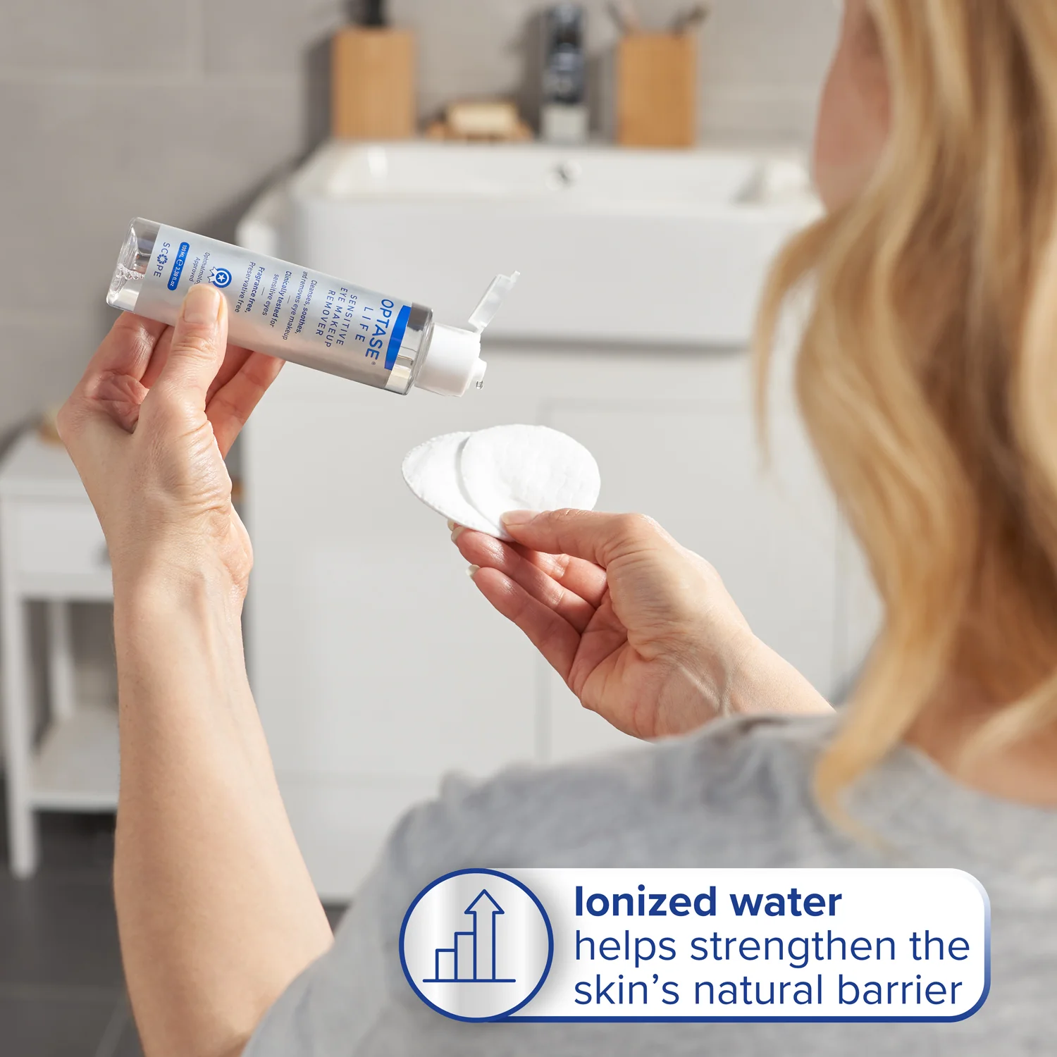 Optase Life Sensitive Eye Makeup Remover – Ophthalmologist Approved Ionized Cleanser 100ml - Image 5