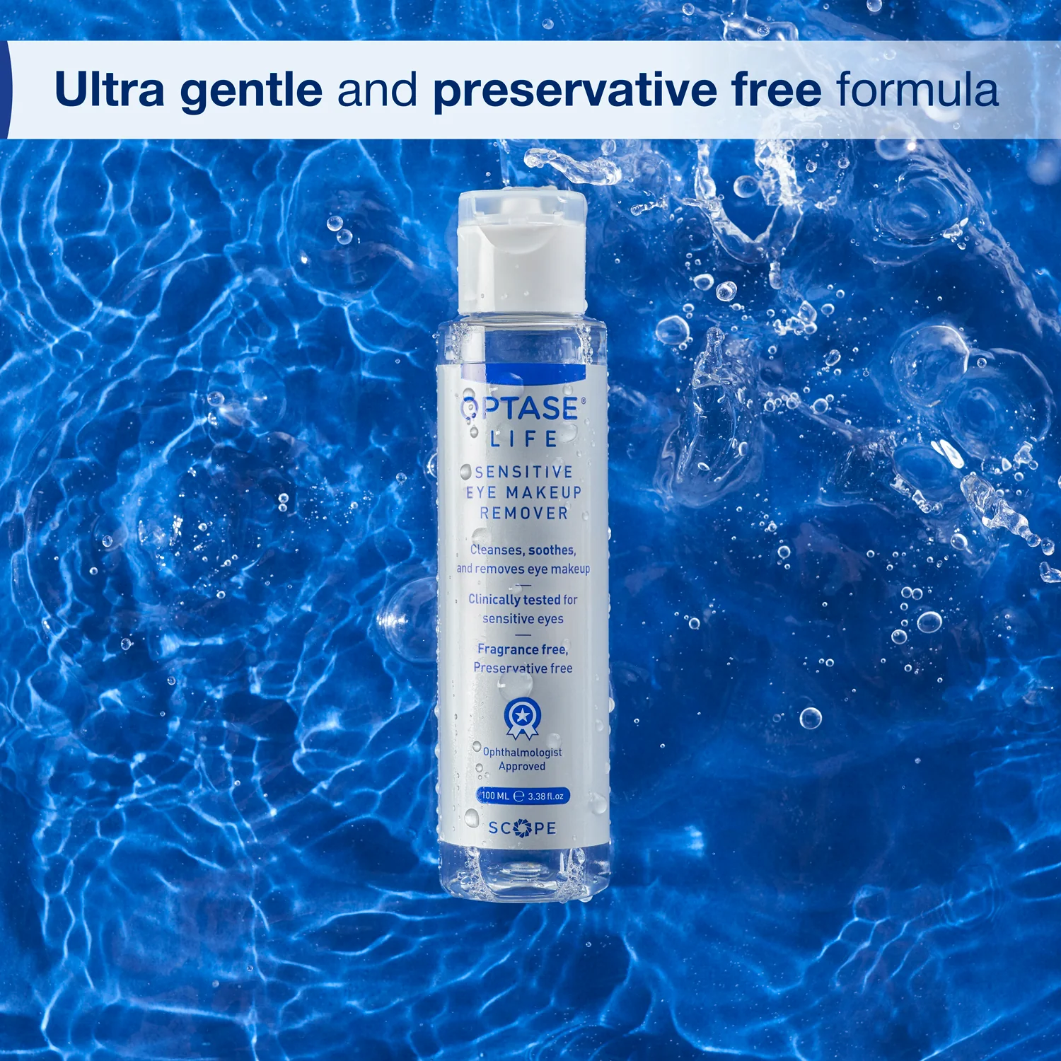Optase Life Sensitive Eye Makeup Remover – Ophthalmologist Approved Ionized Cleanser 100ml - Image 6