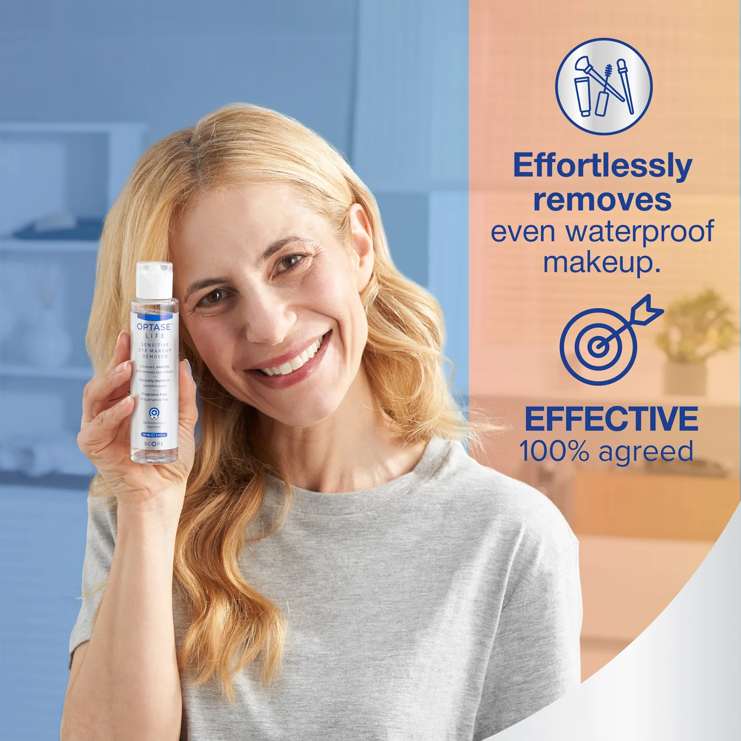 Optase Life Sensitive Eye Makeup Remover – Ophthalmologist Approved Ionized Cleanser 100ml - Image 7