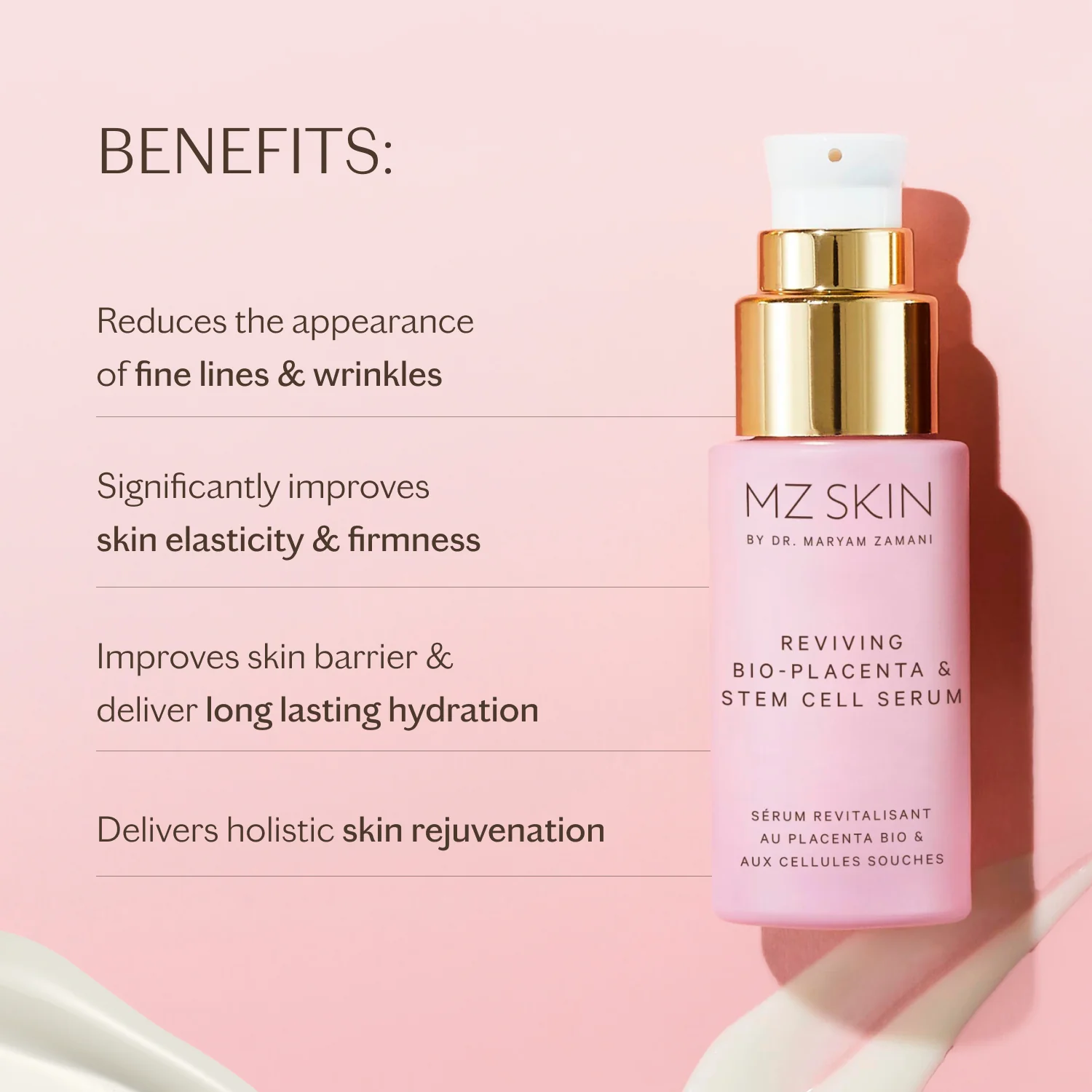 MZ Skin Reviving Bio-Placenta & Stem Cell Serum - Image 3